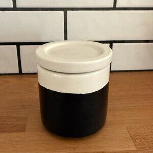 Small Ceramic Container with Lid Perfect for Pantry and Gifting